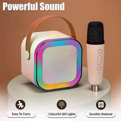 Portable Bluetooth Speaker with Wireless Microphone