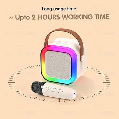 Portable Bluetooth Speaker with Wireless Microphone